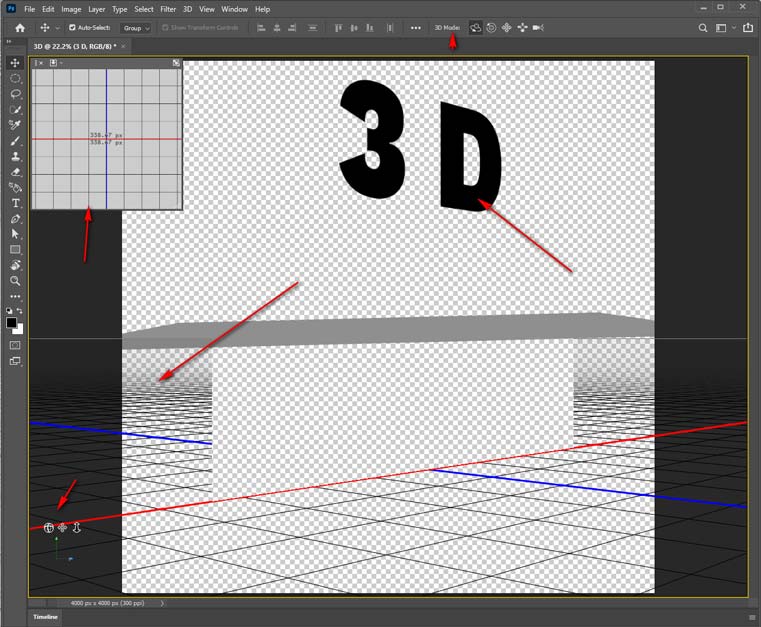 How-to-exit-3d-mode-photoshop-Step-4