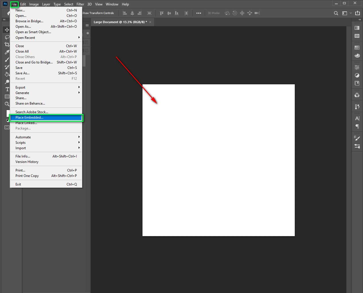 Step-2 How To Bend Image In Photoshop