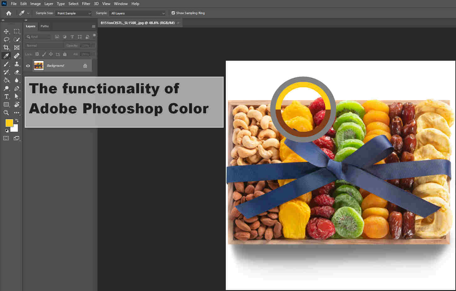 07. The functionality of Adobe Photoshop Color Eyedropper