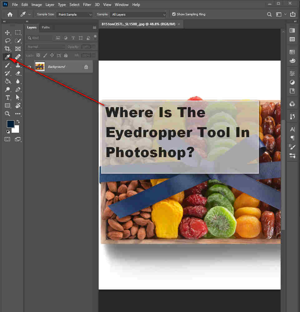 08. Where Is The Eyedropper Tool In Photoshop.