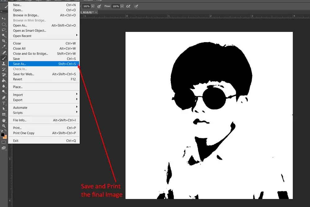 Save and Print the final Image