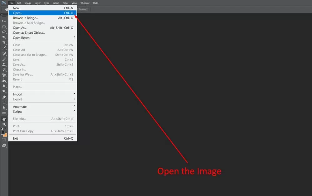 Open the Image