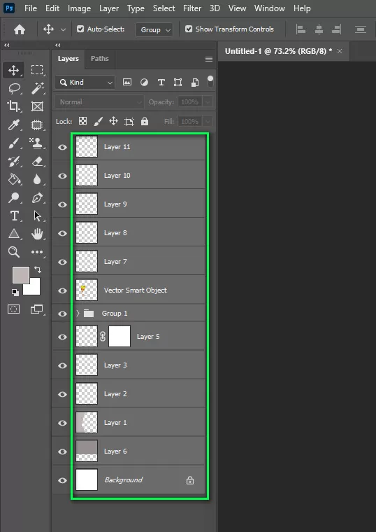 Multiple layers