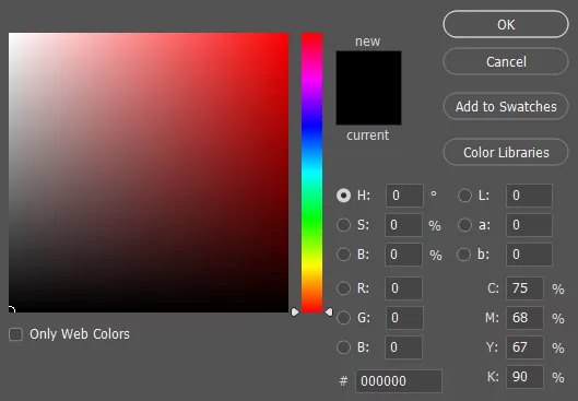 Photoshop color key