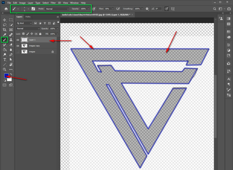 How To Trace Over A Picture In Photoshop?