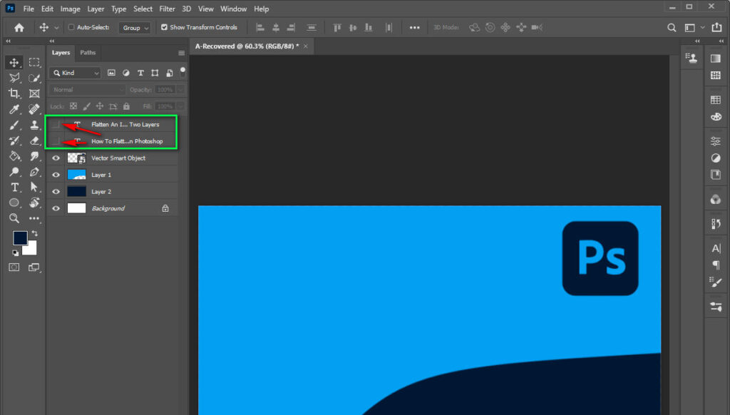 How To Flatten Layers In