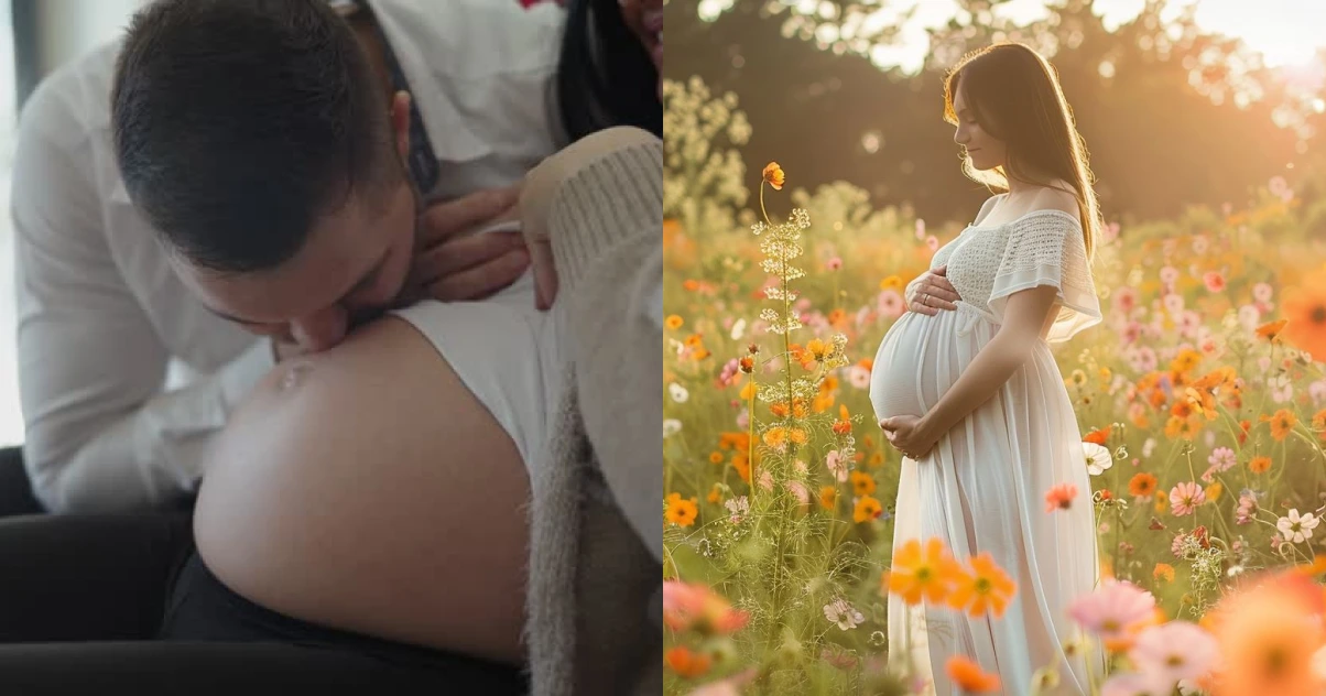 Indoor Simple Maternity Photoshoot