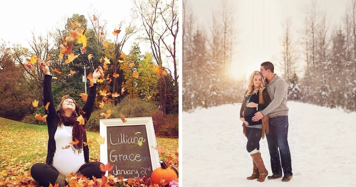 Seasonal Themed Maternity Photo Shoots