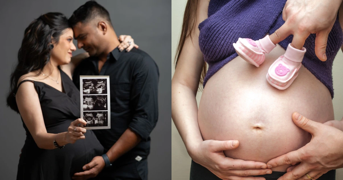 Studio Maternity Photoshoot Ideas for Couples