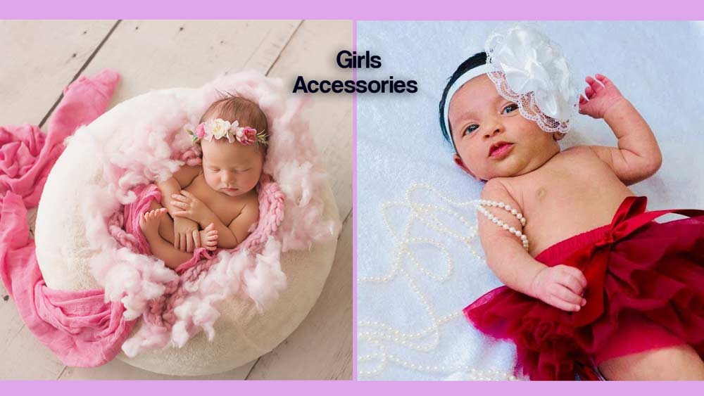 Add-some-Girls'-Accessories- Newborn photo shoots ideas