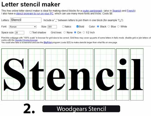 Wood gears Stencil