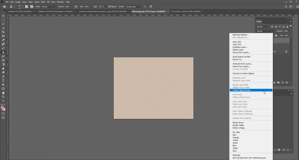 Create A Clipping Mask