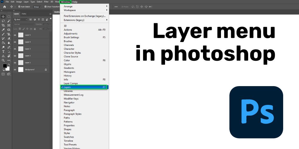 Method-3-Layer-menu-in-photoshop