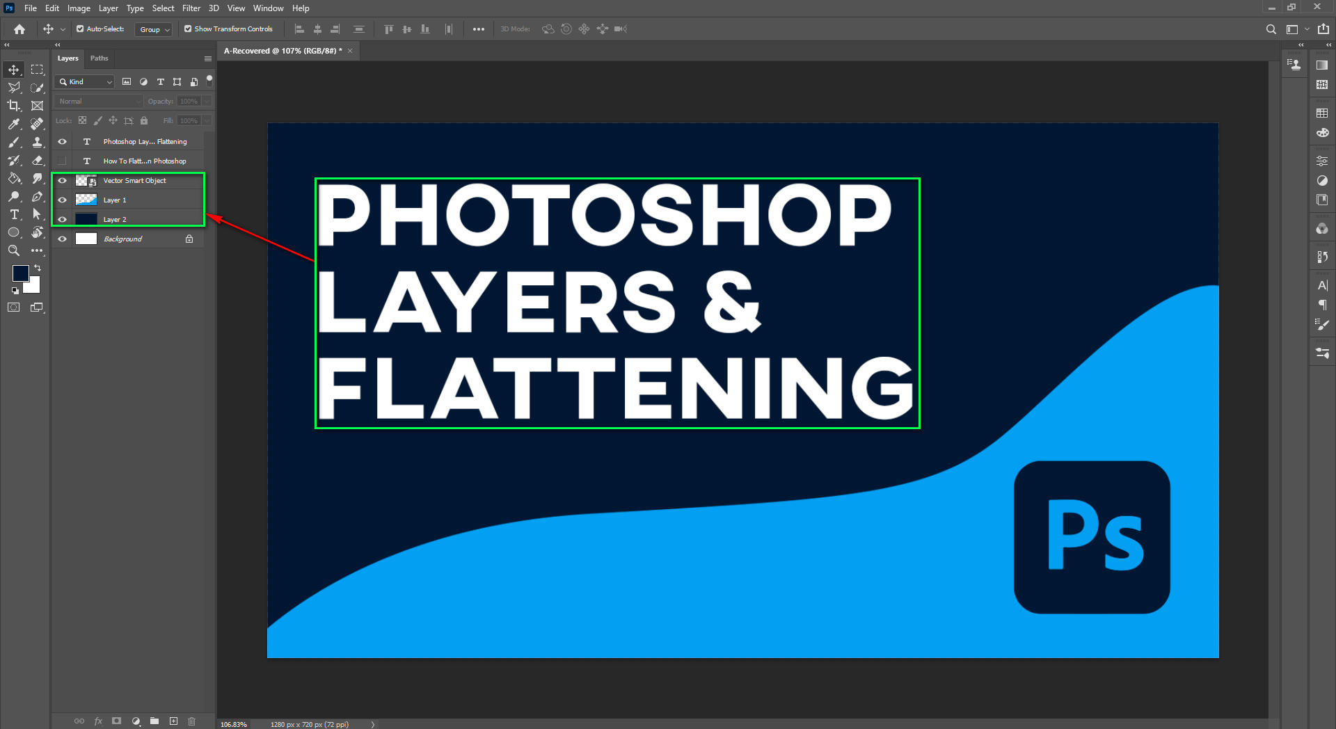 How To Flatten Layers In Photoshop