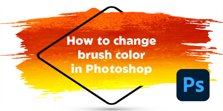 How to change brush color in Photoshop?