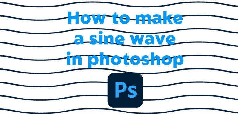 How to make a sine wave in photoshop?